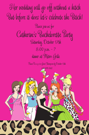 bachelorette 
Party Invitations